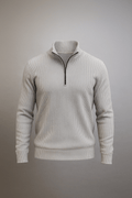 Mens half zipper knitted long sleeves shirts - Premium Sweatshirts from The Divine Shop - Just Rs.1899! Shop now at The Divine Shop