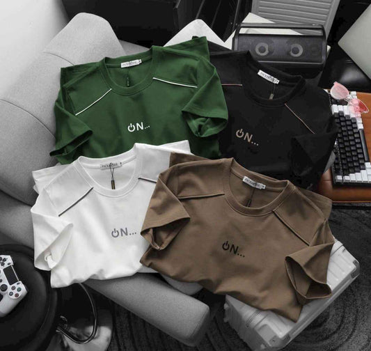 Bundles of 3 – Men’s Minimalist “ON” Graphic T-Shirt