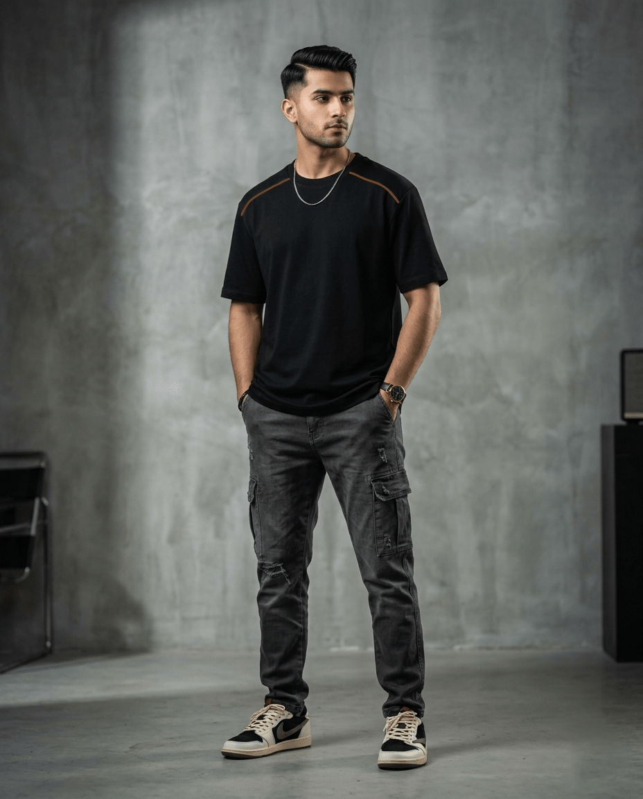 Men’s Minimalist T-Shirt – Premium Cotton Casual Summer Tee - The Divine Shop