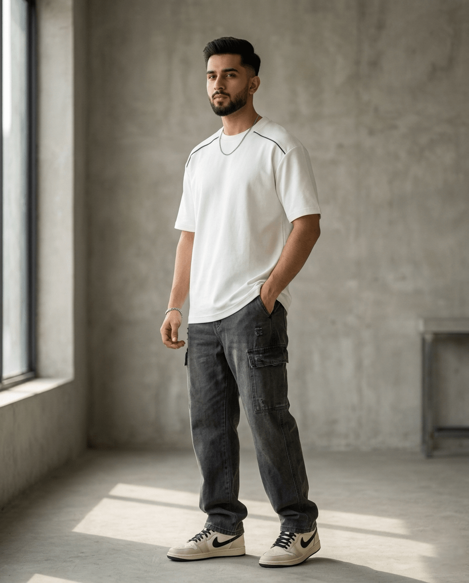 Men’s Minimalist T-Shirt – Premium Cotton Casual Summer Tee - The Divine Shop