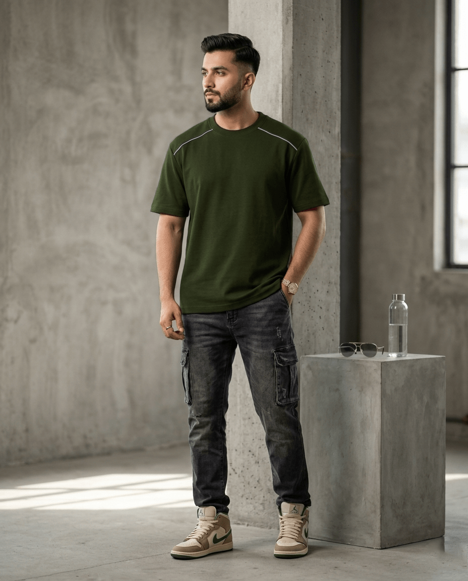Men’s Minimalist T-Shirt – Premium Cotton Casual Summer Tee - The Divine Shop