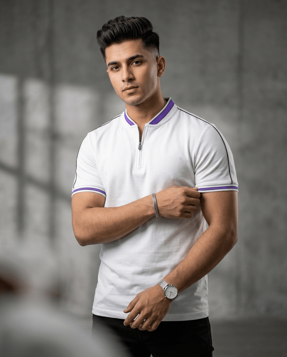 Men's polo shirts smoked polo - The Divine Shop