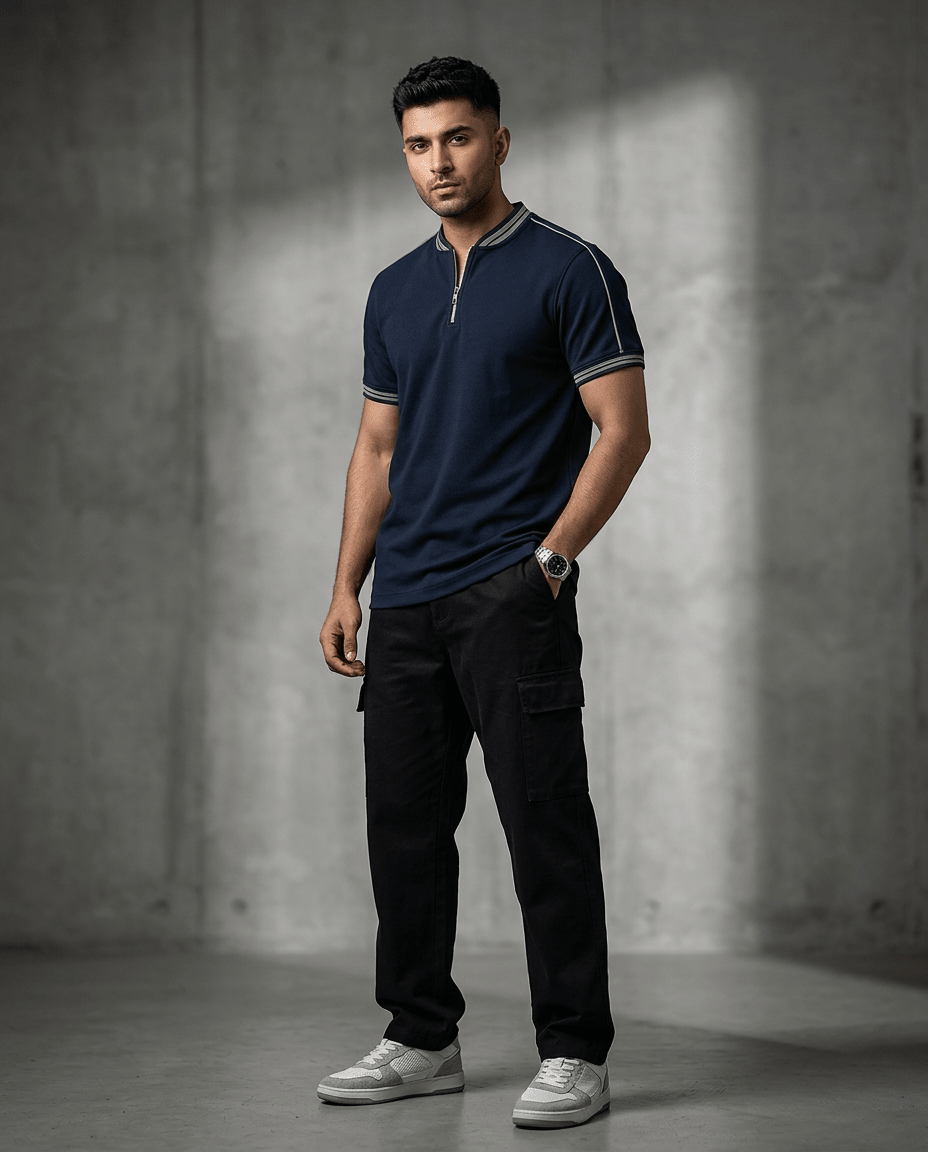 Men's polo shirts smoked polo - The Divine Shop