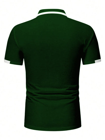 Manfinity Homme Polo Shirt Brooklyn In Bottle Green - Premium Polo T-Shirt from The Divine Shop - Just Rs.2250! Shop now at The Divine Shop