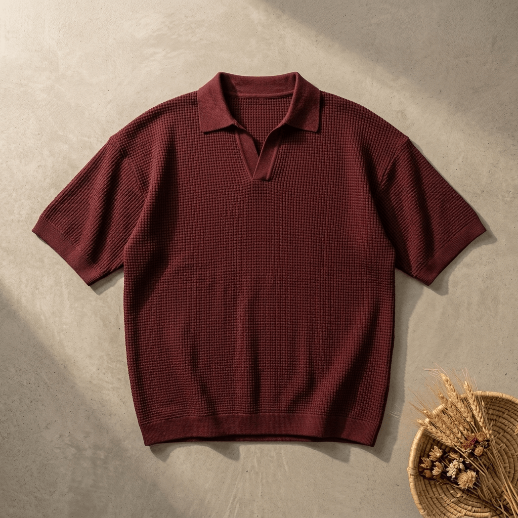 Oversize Honeycomb Polo - The Divine Shop