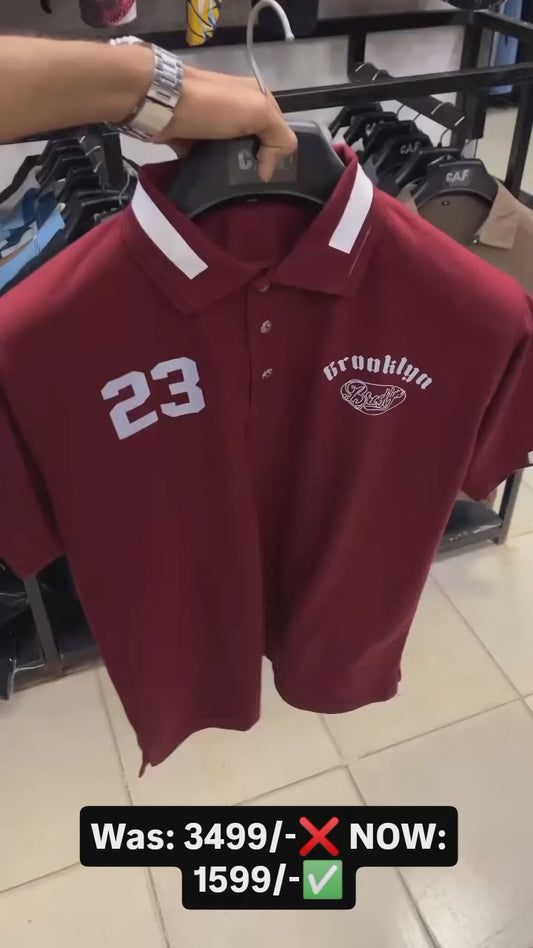 Maroon manfinity homme polo shirt