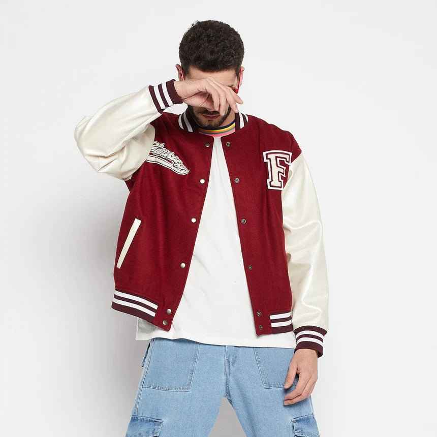 Surprise Box Varsity Baseball Jacket – Stylish & Functional by The Divine Shop - Premium Baseball Jacket from The Divine Shop - Just Rs.1999! Shop now at The Divine Shop