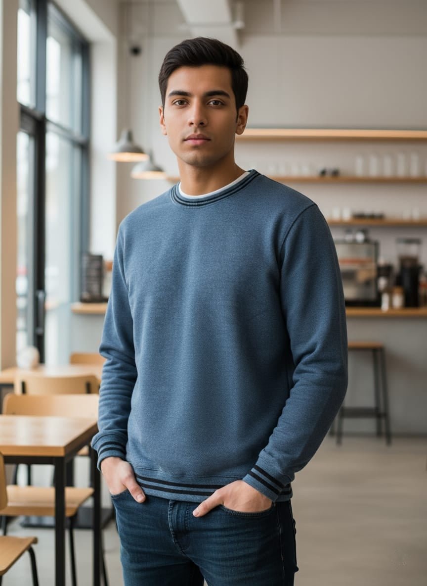 Twist Yarn Melanic Sweatshirt - The Divine Shop