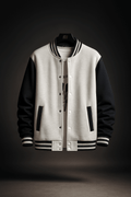 Zero Grey Baseball Jacket With Black Sleeves - Premium Baseball Jacket from The Divine Shop - Just Rs.2299! Shop now at The Divine Shop